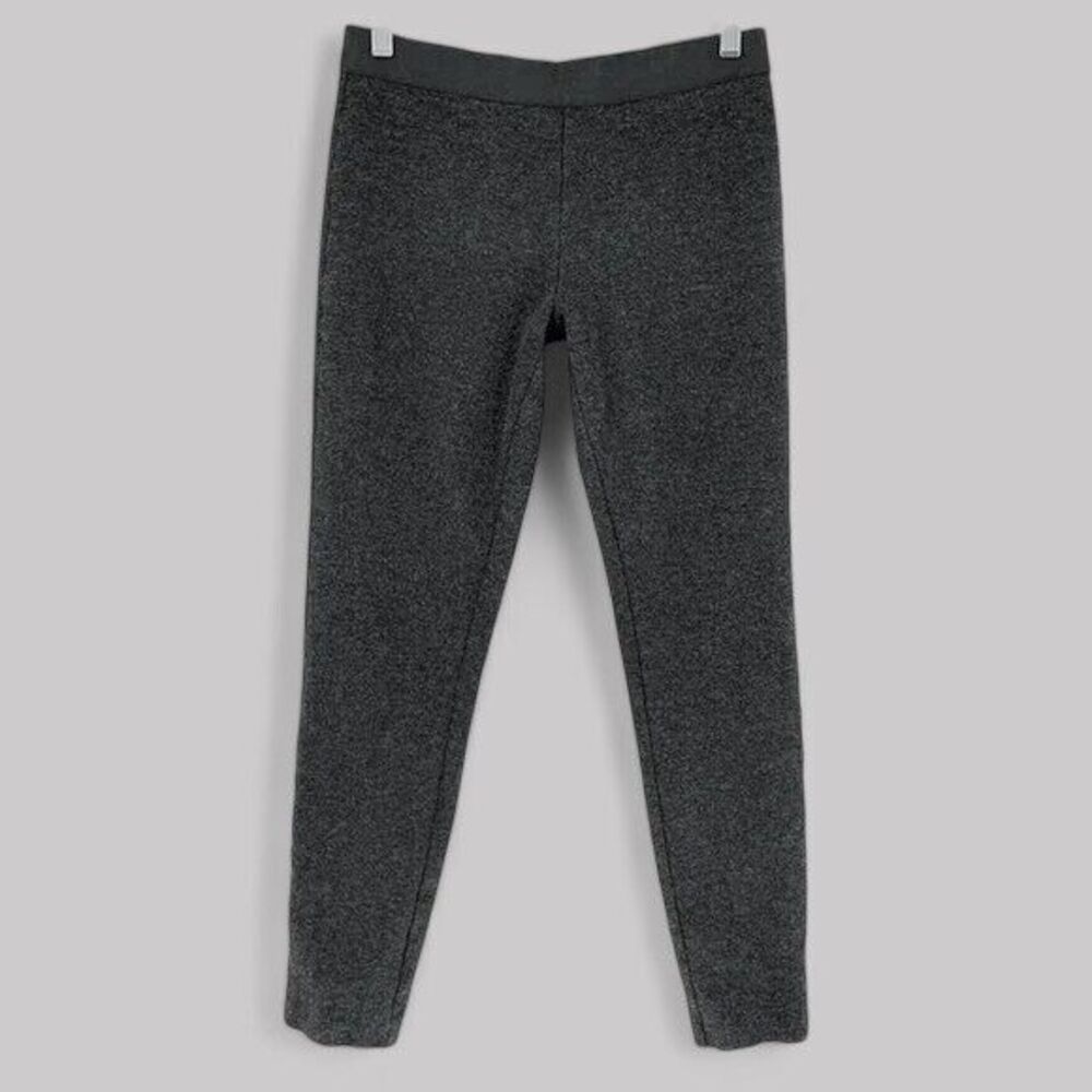 J. Crew Pants Womens Sz 4 Gray Ponte Legging Pixie Ponte Exposed Zip Back 31090